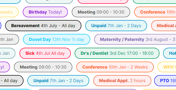 16 types of time off you can track using an annual leave planner