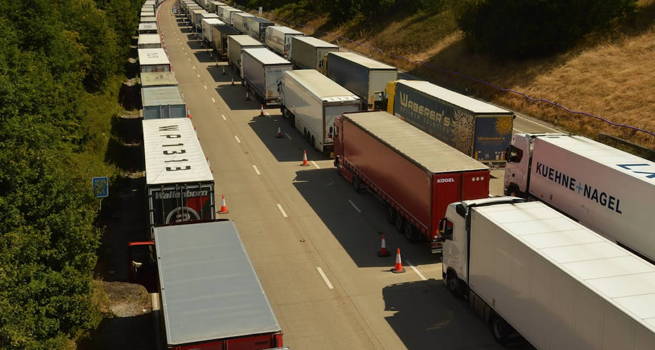 Trailer Trucks on the Road