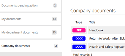 Centralised document storage for contracts, policies and more.